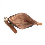 Stone Mountain Brand New  Women's Sydney Embossed Leather Purse Bag Black Brown Photo 2