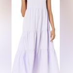 The Drop Britt Tiered Maxi Tent Dress in Lavender Sleeveless w/Pockets Small NWT Purple Photo 0