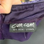 Zum Zum Purple Velvet Detail Criss Cross Open Back Prom Dress Gown size 11 / 12 Photo 5