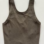 Lululemon athletica Ribbed Softstreme Cropped Tank in Nomad -Size 0 Photo 0