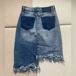 ZARA TRF IX’D Denim Makers Asymmetrical Jean Skirt Photo 8