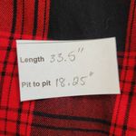 BeachLunchLounge Red Plaid Sheath Dress Size Medium Red and Black Mini Dress Photo 9