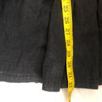 Vintage Black denim (100% Cotton) tiered maxi skirt elastic waist & belt loops Photo 5