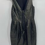 Club Monaco silk party gold lanna mini dress size 0 Photo 3