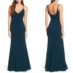 Lulus  Dress Womens Medium Teal Infinite Glory Maxi Mermaid Formal Evening Gown Photo 1