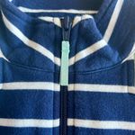 Vineyard Vines  Navy and White Striped Quarter-Zip Photo 2