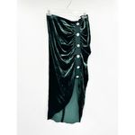 Veronica Beard Embellished Emerald Green Navita Velvet Skirt Size 4 Photo 1