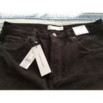Topshop Black Straight Leg Corduroy High Rise Button Fly Jeans Womens 30/30 US 8 Photo 3