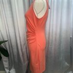 Kenneth Cole  Sleeveless Dress Coral-Orange-Size 6-Exposed Double Zipper-NWT Photo 5