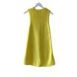 ZARA NWT Yellow Chunky Knit Sleeveless Mini Sweater Dress Sz S #1139 Photo 7