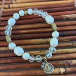 Silpada  Brass and White Pearl Bracelet with Elegant Design Photo 1