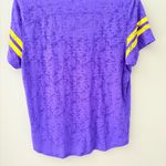 NFL Team Apparel Minnesota Vikings Tee Shirt Purple/Yellow Sz Large Photo 7