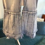 Ashley Stewart  Patchwork High Rise Flare Wide Leg Stretch 75% Cotton Jeans Sz 16 Photo 1