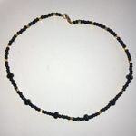 Handmade Black & Yellow Seed Bead Beaded Boho Necklace Photo 2