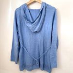 Motherhood Maternity Sweater Womens Blue Long Sleeve Hooded Pullover Cotton L Size undefined Photo 1
