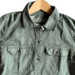 Madewell Tomboy Workshirt Army/Olive Green Button Down Long Sleeve Shirt Size XS Photo 6