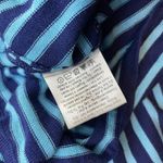 Krimson Klover Lightweight Knit Boatneck Striped Dress Cotton Blend womens L Blue Size L Photo 9