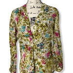 Christopher & Banks  Floral Button Front Blouse | Size S | Long Sleeve Lightweigh Photo 0