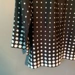 J.Crew  Printed Scoop Neck Blouse Polka Dots Black Photo 4