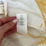 Dennis Basso  Yellow and White Leaf Pattern Button Up Denim Jacket Size 4 NWT Photo 10