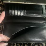 Guess Black Leather Clutch with Silver Bar Photo 2