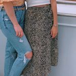 Nine West Leopard Midi Skirt Size Small Photo 0