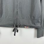 Talia Hancock Jacket Women S Gray Pima Cotton Long Sleeve Full Zip Slouchy Lagen Photo 3