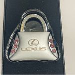 Lexus Swarovski Crystal Silver Pink Crystals Purse Key Ring Keychain Photo 6