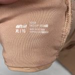 Aerie  Scoop Bikini Top Womens Size XL NWT Nude Lacing Shimmer Adjustable Photo 4