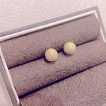 Charming Charlie Gold round sparkle studs Photo 0
