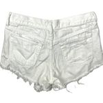 Free People We The Free White Cutoff Distressed High Rise Jean Short Size 28 Photo 1
