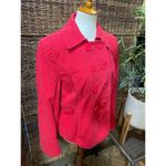 The Loft Double Button Breasted Jacket/Blazer Long Sleeve Red L Red Size L Photo 2