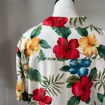 Jamaica Bay Women’s Tropical Hawaiian Shirt Sleeve Button Up Shirt XL Multiple Photo 2