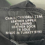 Steve Madden Women Hesitant Chelsea Pull On Mid Calf Moto Boot Black/Green Sz 11 Photo 3