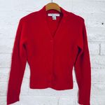 Victoria Jones Vtg  Sweater Petite Hot Red Size Ps Photo 1