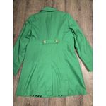 Charter Club  Clover Green Lightweight Pea Coat Jacket Long Trench Medium Photo 2