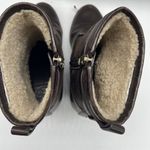 Tory Burch Womens Size 7.5 Shoes Primrose 75mm Wedge Bootie Coconut Latte READ Photo 9