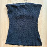 ZARA  Black Crinkled Tube Top Photo 1