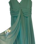 David's Bridal Brides Maid Dress F19831 Spa SZ 14 NWT Blue Photo 6