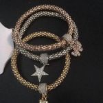 Steve Madden  Set 3 Stretch Bracelets Star Heart Photo 0