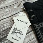 LoxcaVin Women's Streetwear Black Grey Gray Wide Straight Leg Jeans S SM Small Size 26 Photo 7