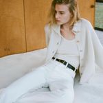 Nili Lotan Deryl Cashmere Cardigan Sweater M Ribbed Raglan Sleeve Oversized Boxy Gold Size M Photo 0