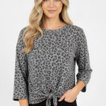 Urban Romantics  grey leopard print sweatshirt top new with tags Photo 0