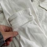 7 For All Mankind  Jacket Womens Small White Denim Jean Trucker‎ Distressed Photo 7