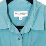 Nili Lotan Yorke Cotton Poplin Collared Button Down Long Sleeve Blouse Shirt S Photo 1