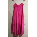 Likely  Pink Crepe Strapless High Low Lovelle Gown Photo 5