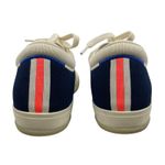 Rothy's  The Lace Up Sneaker Knit Fabric Navy Orange Size 7 Limited Edition Photo 7
