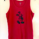 Disneyland Walt World Mickey Mouse Red Tank Top Ladies Women’s Size XL A1 Photo 0