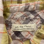 Free People  Seeking Starlight Boho Oversized Plaid Shirt Photo 2