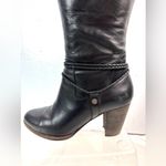 UGG  Neoma 8.5 Tall Western Braided Leather Fashion Zip Boots Style 1008623 Photo 5